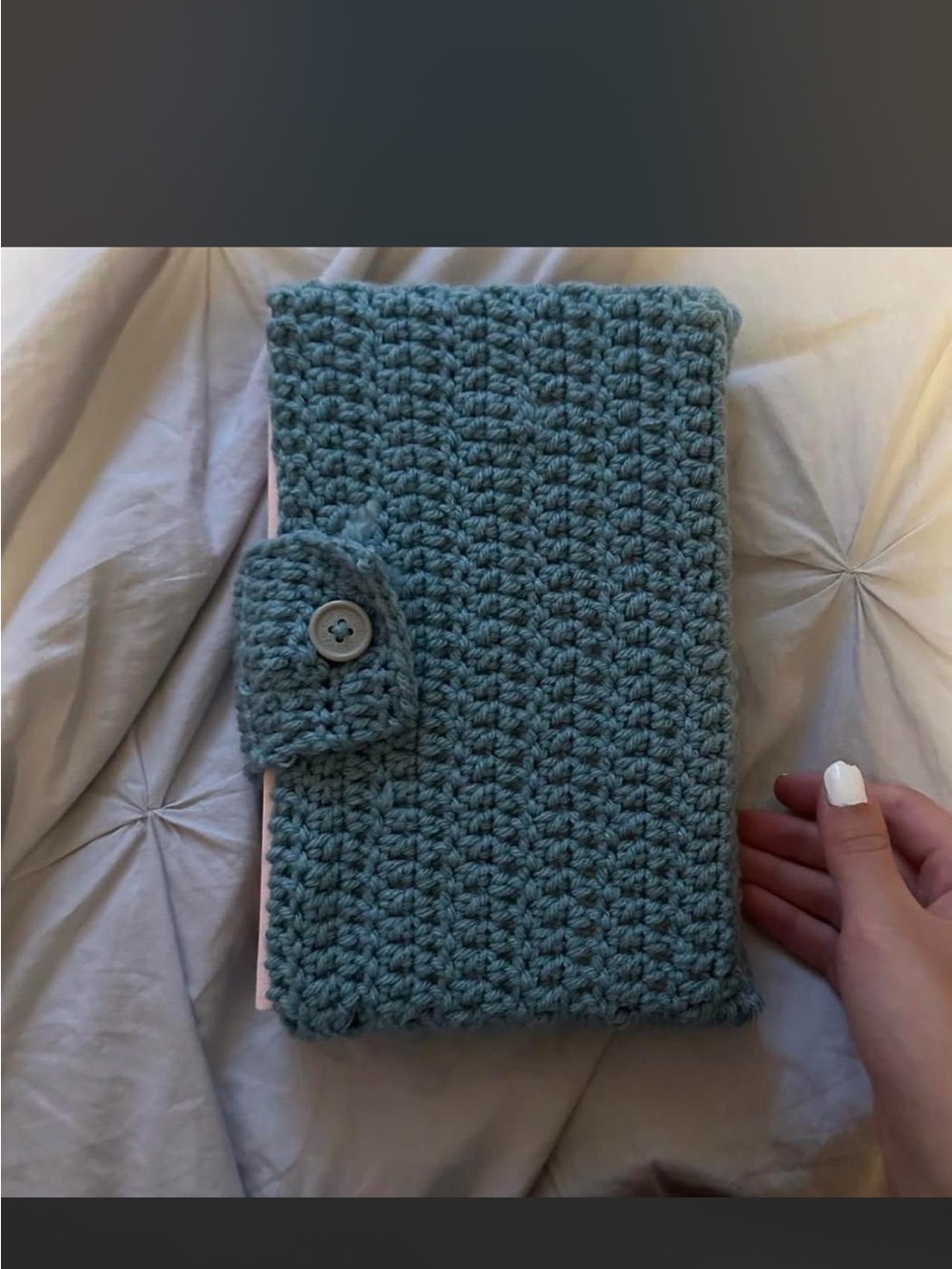 Handmade Crocheted book Cover